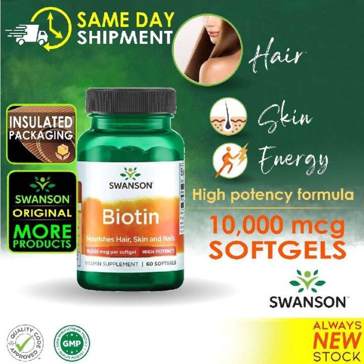 Swanson Biotin Mcg Sgels High Potency Lazada Ph