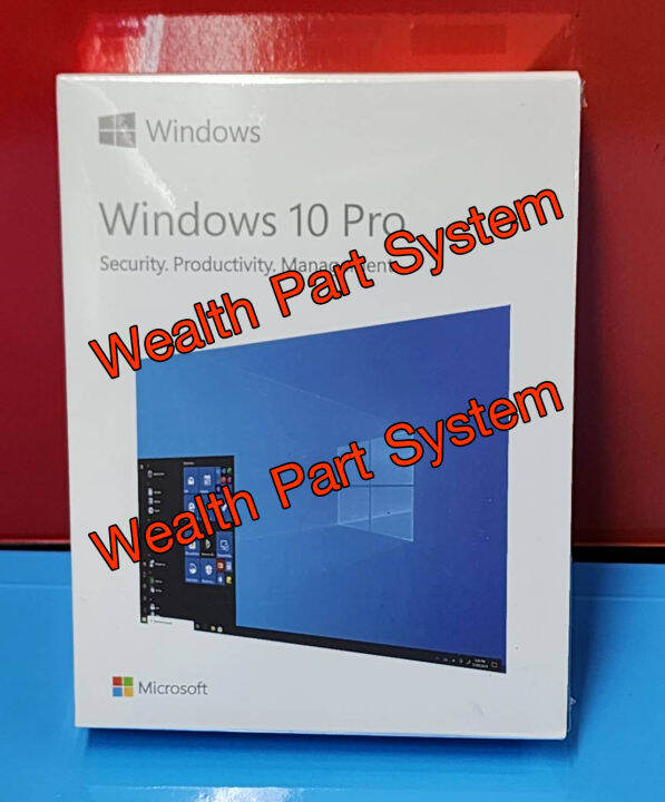 Windows 10 Pro Home 32 64 Bit FULL BOX Package FPP ออกใบกำกบภาษได