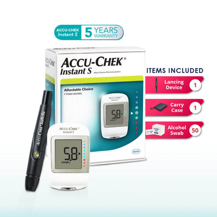 Accu Chek Instant S Blood Glucose Meter Lazada