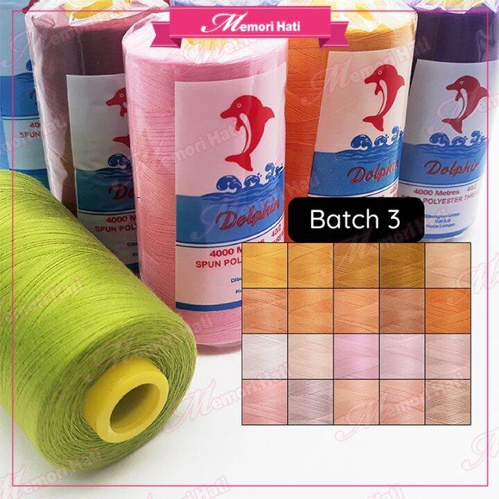 Pc M Dolphin Sewing Threads Benang Jahit Biasa Batch Lazada