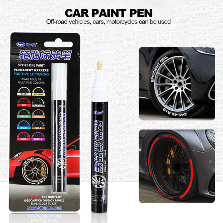 Janedream Pc Car Paint Pen Wheel Tire Oily Painting Mark Pen Auto