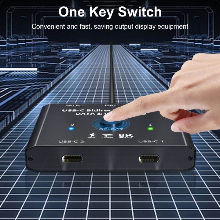 K Usb C Bi Direction Switch X X Data Video Switcher Usb Pd