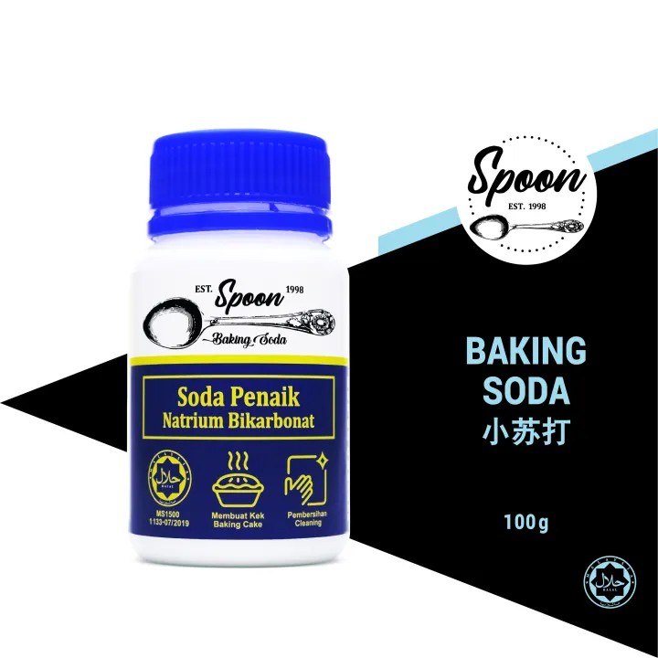 SPOON Baking Soda Sodium Bicarbonate 30g 100g Soda Penaik