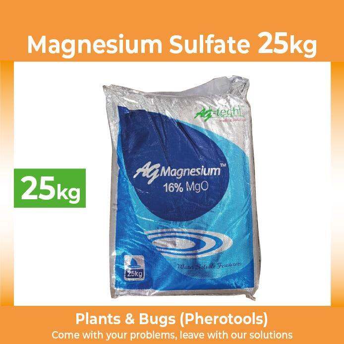 Pherotools 25kg Magnesium Sulfate EPSOM SALT Agricultural Grade