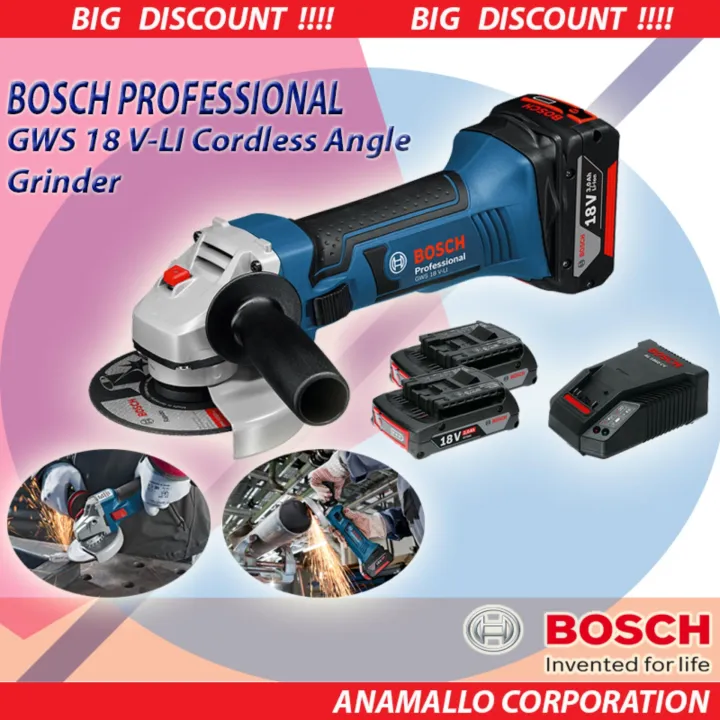 Bosch Gws V Li Cordless Angle Grinder Lazada Ph