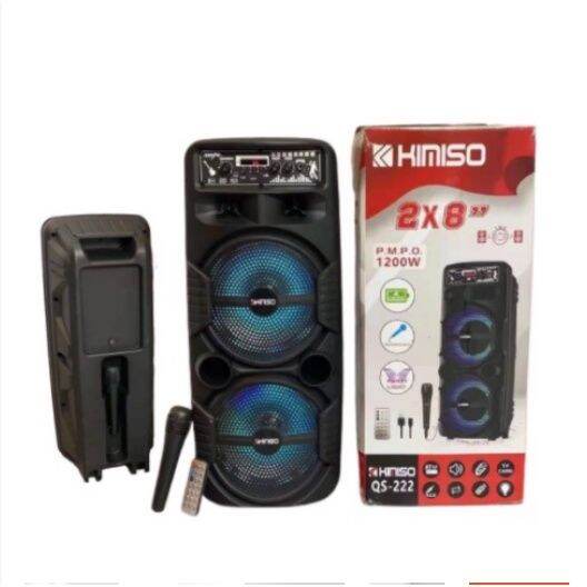 Kimiso Qs X Inches Portable Bluetooth Wireless Speaker Karaoke