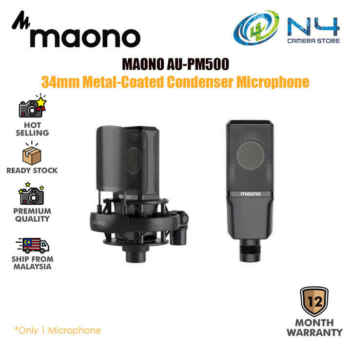 Maono Au Pm Pm Mm Diameter Condenser Microphone Premium Xlr