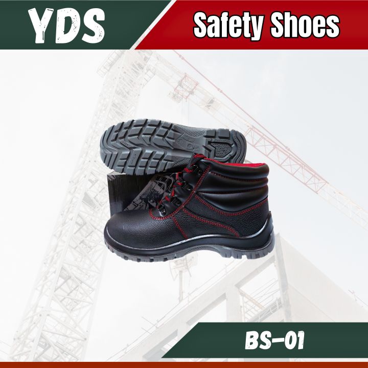 YDS Safety Shoes High Cut Safety Working Shoes BS 01 OSH Certificate