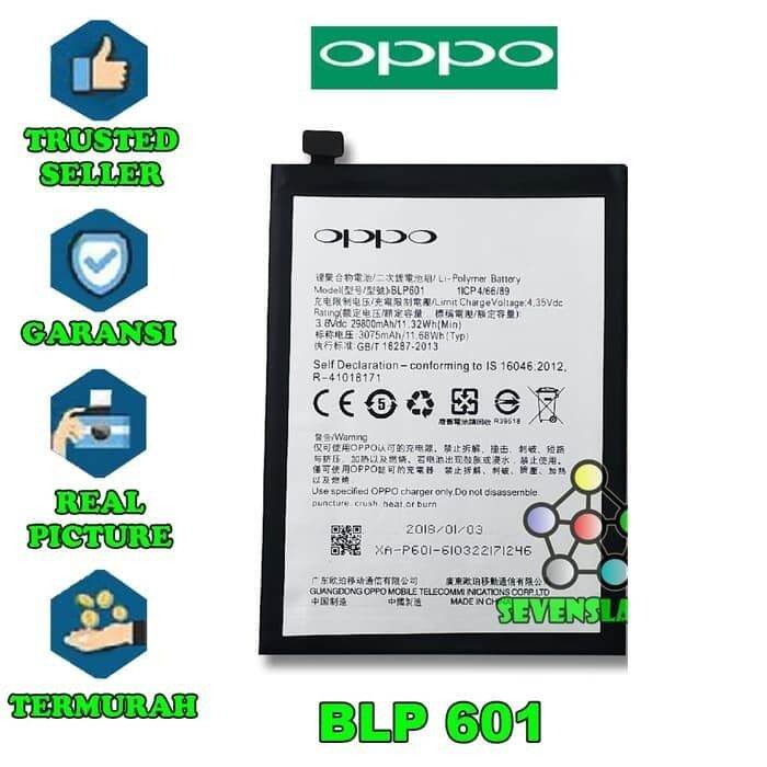 Baterai Handphone Oppo F1S BLP601 Original Batre Batrai Battery BLP 601