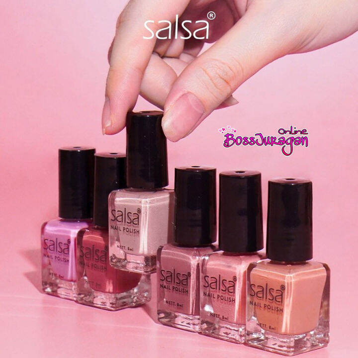 ECER SALSA Nail Polish Nude 1 Nude 2 Glam Cat Kuku Kutek