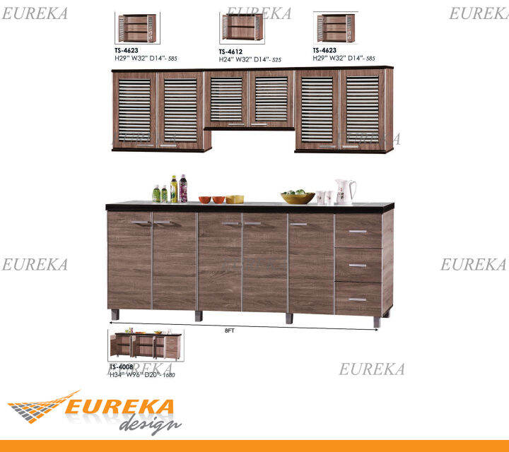 Eureka Ft Full Set Top And Bottom Kitchen Cabinet Xxl Size Kabinet