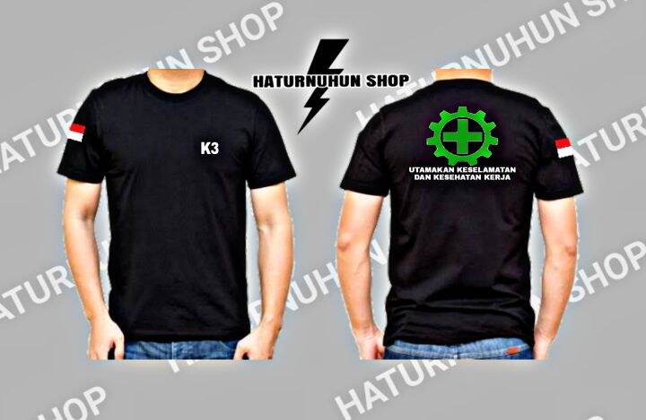 Kaos Baju K3 Keselamatan Dan Kesehatan Kerja Terima Custom Desain