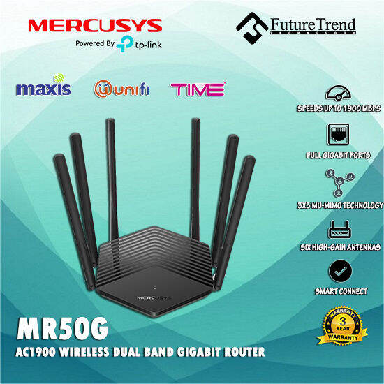 Mercusys Mr G G G Ac Wireless Dual Band Gigabit Router Lazada