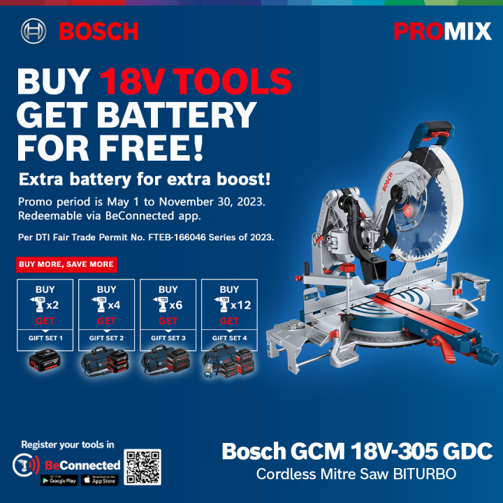 Bosch GCM 18V 305 GDC Professional Cordless Mitre Saw Biturbo Bare