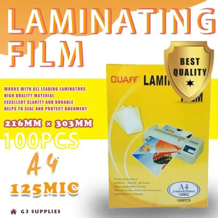 New A Mic Quaff Laminating Film A Micron Pcs Lazada Ph