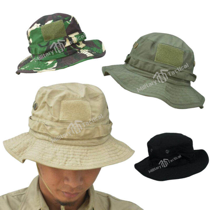 Topi Rimba Army Topi Army Jungle Hat Tactical Topi Gunung Outdoor