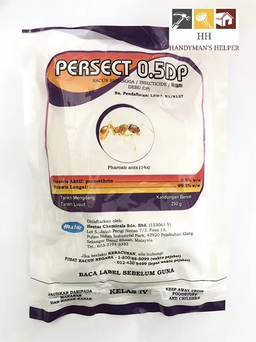 PERSECT 0 5DP INSECTICIDE ANT POWDER RACUN SEMUT 250g SERBUK SEMUT