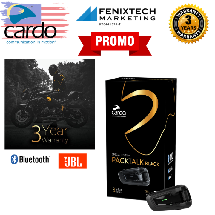 Cardo Packtalk Black Single With Jbl Lazada