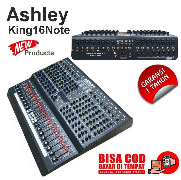 Mixer Audio Ashley King 16 Note 16 Channel Interface USB Bluetooth