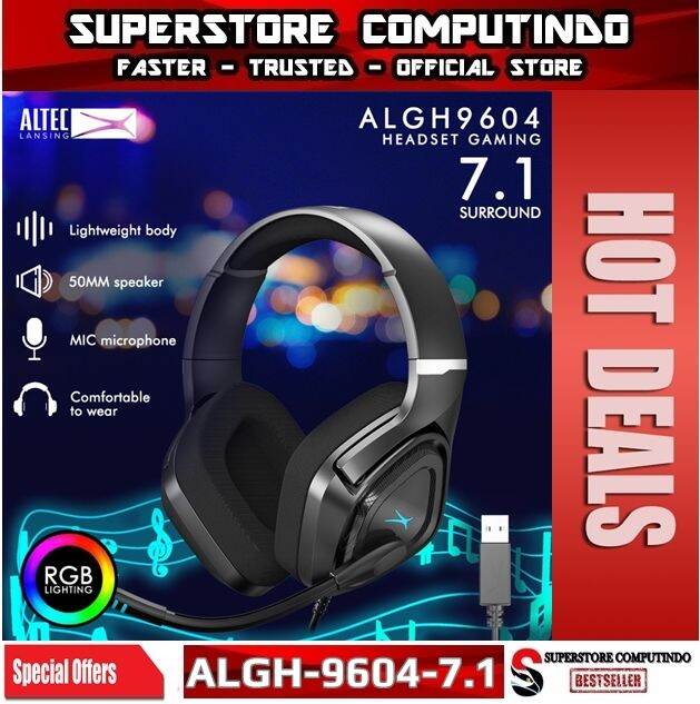 Headset Gaming Altec Lansing Algh Rgb Surround Algh