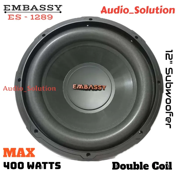 Subwoofer Embassy Inch Es Double Coil Magnet Besar Max Watt