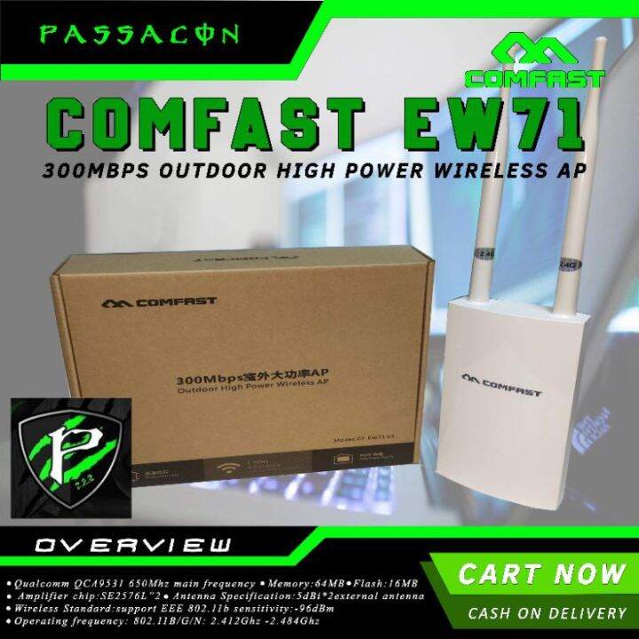 Comfast Ew Outdoor Ap High Power Ew Wifi Antenna Ew Lazada Ph