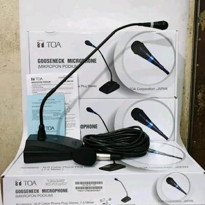 Mic Meja Podium Gooseneck Toa Zm As Original Lazada Indonesia