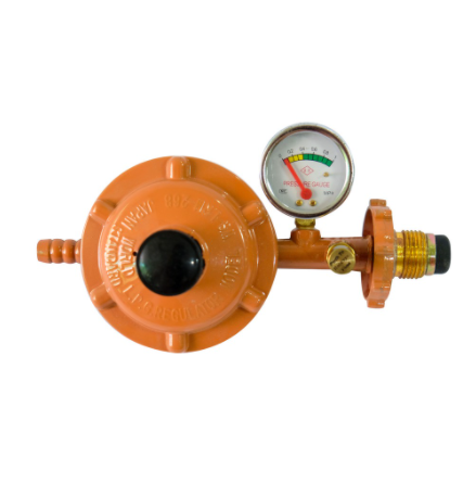 World Standard Big LPG Regulator With Gauge And Automatic Safety Shut