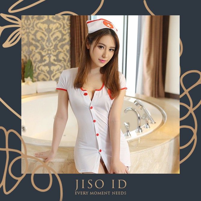 Lingerie Suster Klinik Kostum Seragam Perawat Wanita Cosplay Sexy