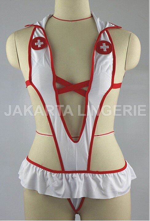 Jakarta Lingerie Sexy Hot Costume Nurse Jlk Small Big Jumbo Size