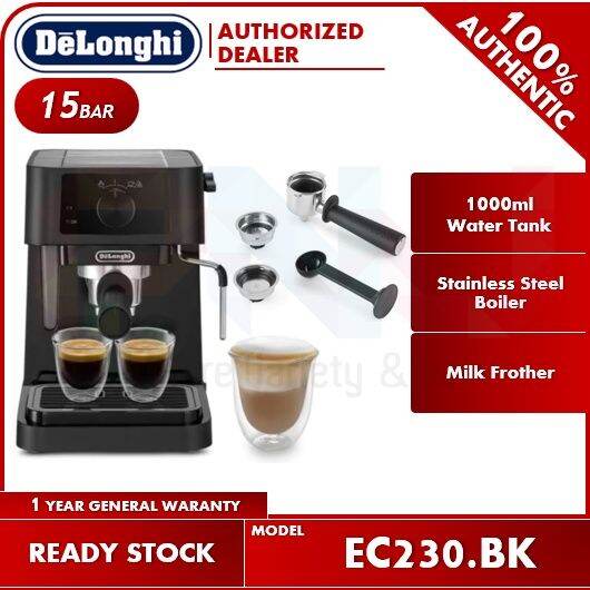 Delonghi Stilosa Espresso Coffee Machine Ec Bk Lazada