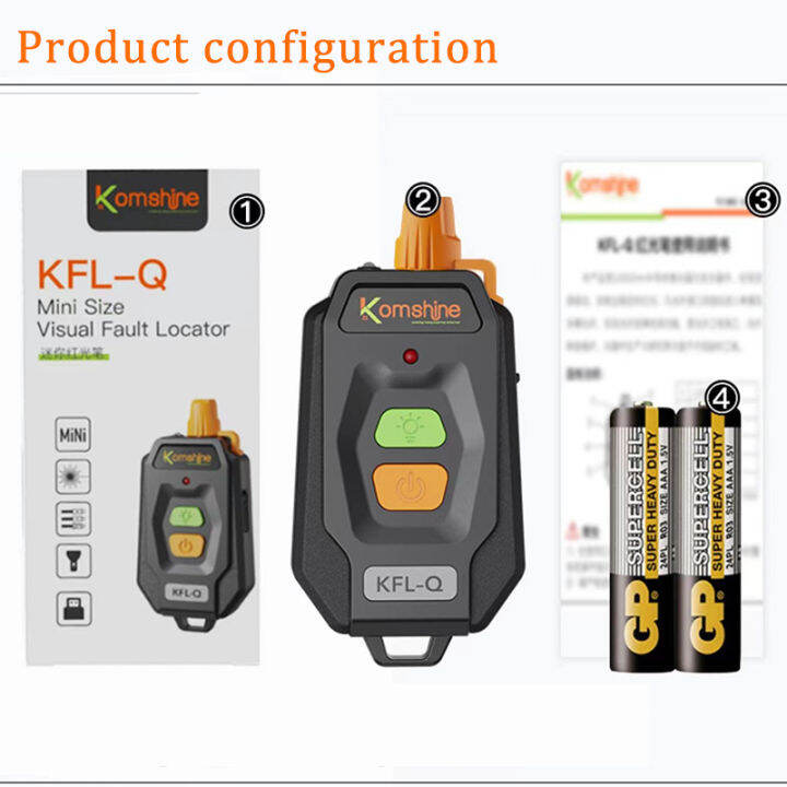 Mini Komshine Kfl Q Visual Fault Locator Optical Fiber Cable Tester