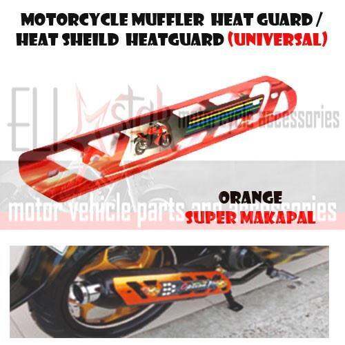 Thick Full Alloy Motorcycle Muffler Heat Guard Cover Shield Yamaha Mio