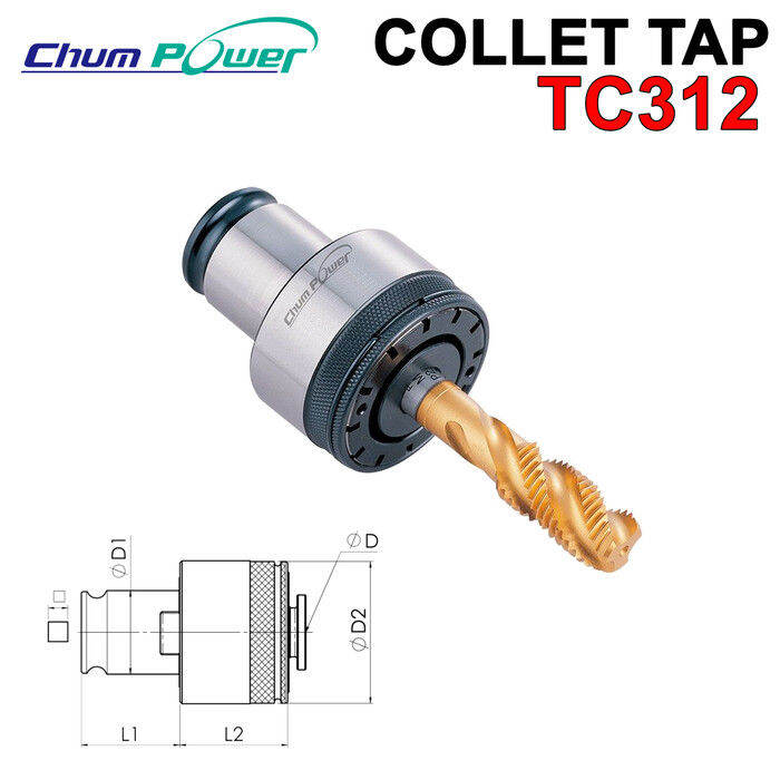 Collet Tap M Tc Jis Chum Power Quick Tapping Chuck M Holder Cnc