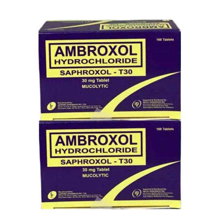 Saphroxol T Ambroxol Hydrochloride Lazada Ph