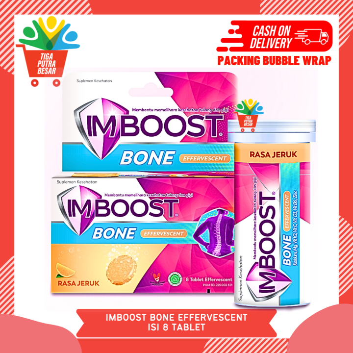 IMBOOST BONE EFFERVESCENT VITAMIN C ISI 8 TABLET SUPLEMEN KESEHATAN