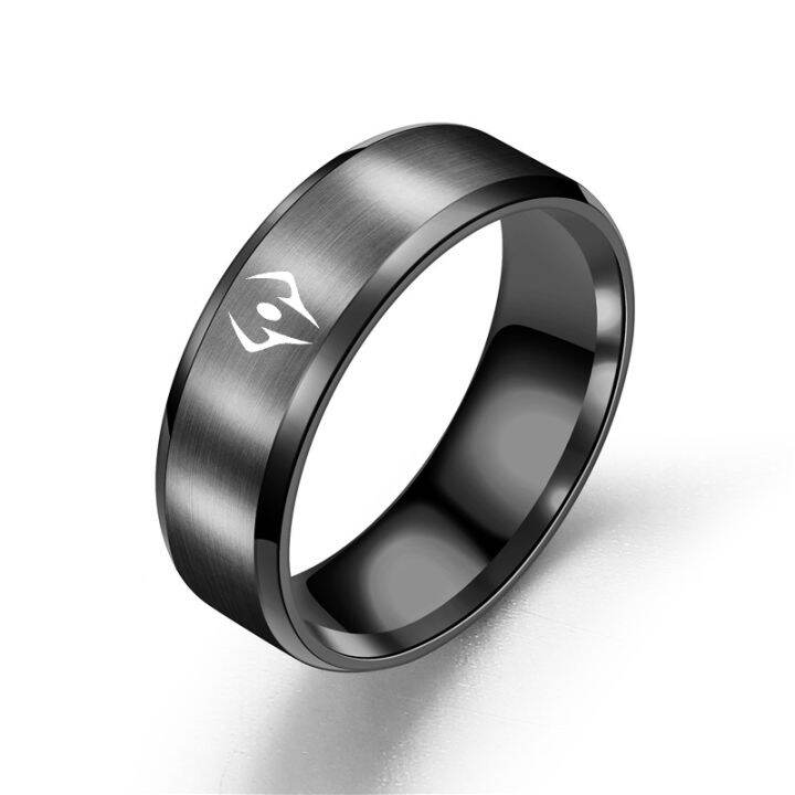 Jujutsu Kaisen Symbol Ring Men Fashion Stainless Steel Rings Titanium