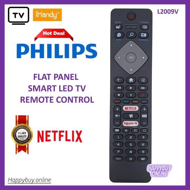 Ihandy Philips Smart Flat Panel Led Netflix Tv Remote Control L V