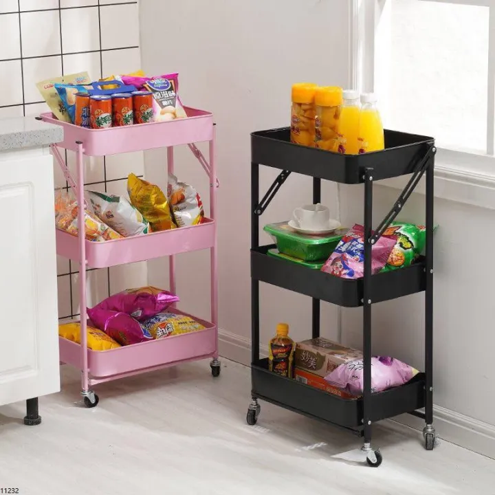 Tier Kitchen Utility Trolley Cart Shelf Storage Rack Organizer