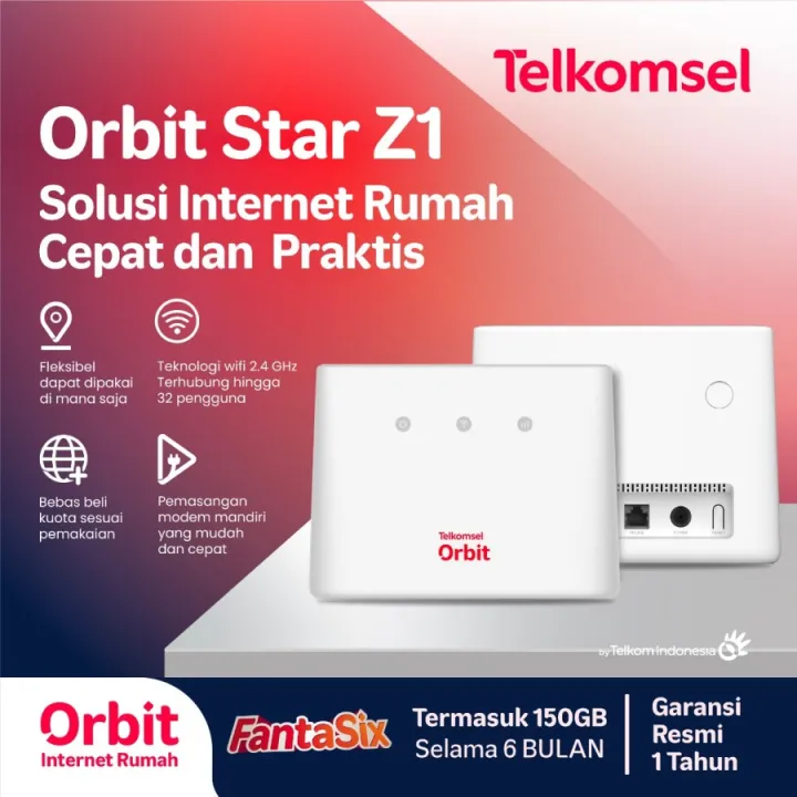 Orbit Z1 Telkomsel Modem WIFI 4G High Speed Lazada Indonesia