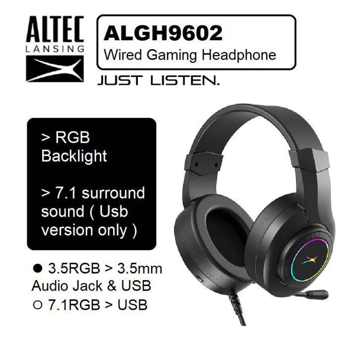 Shocking Sale Altec Lansing Algh Wired Gaming Headset Headphone