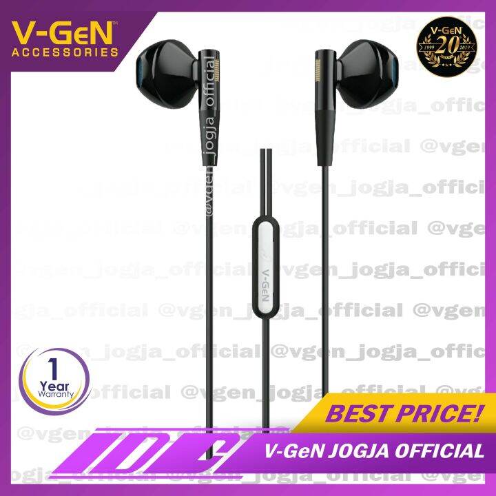 Handsfree V GeN VEP1 12 Wired Earphone Headset Original Extra Bass