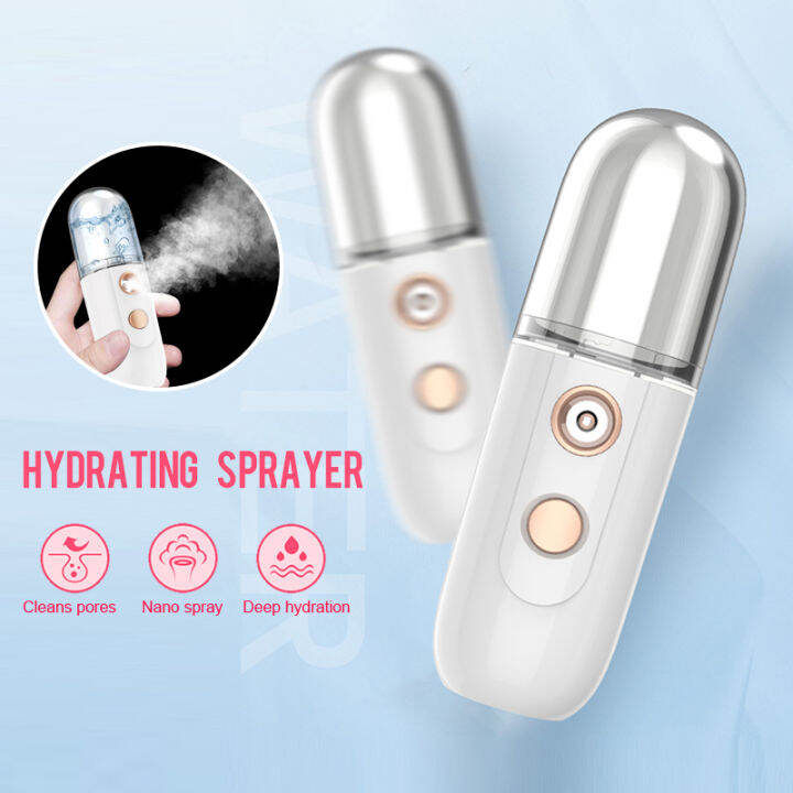 Mini Nano Water Mist Sprayer Facial Steamer Beauty Spray USB Recharge