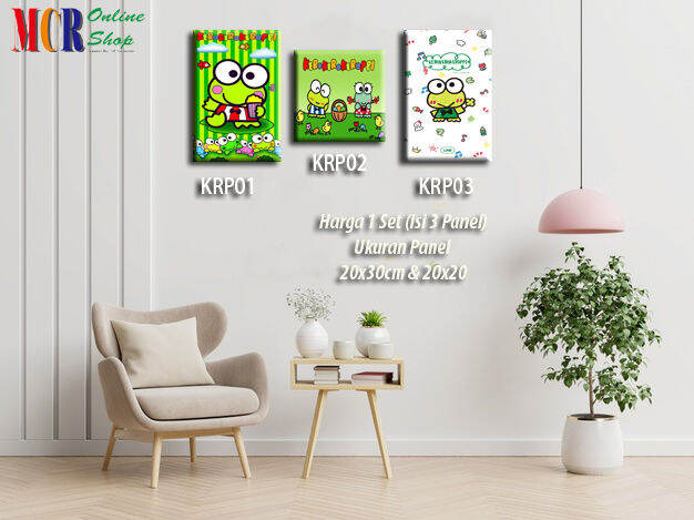 Hiasan Dinding Dekorasi Ruangan Rumah Wall Decor Keropi Set Isi