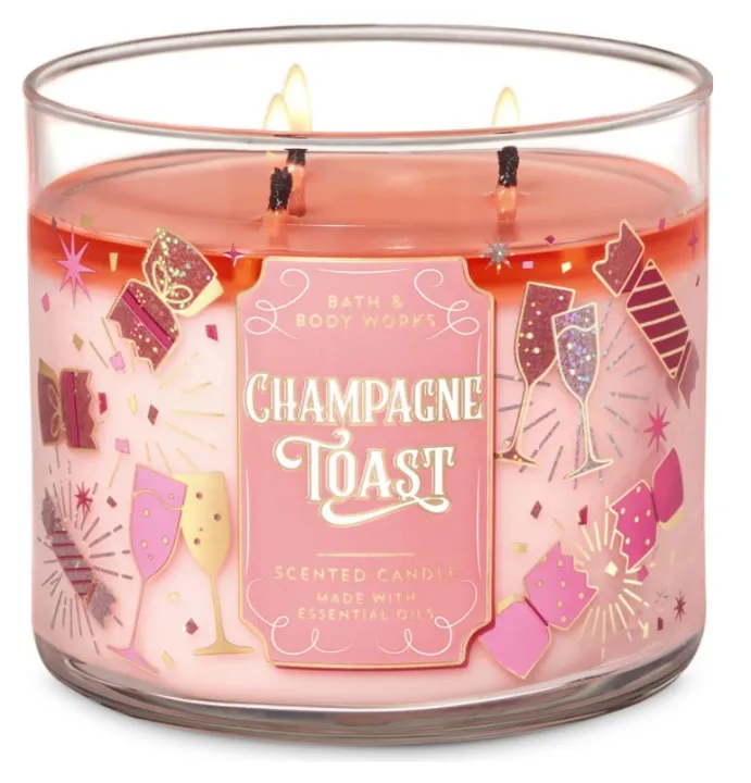 Bath And Body Works CHAMPAGNE TOAST 3 Wick Candle Aroma Lazada PH