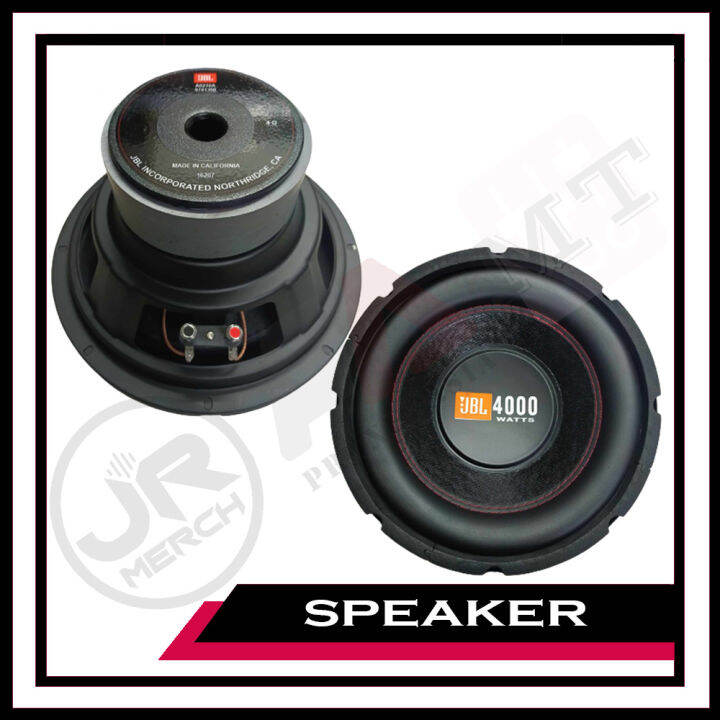 J10 2D 10 4000 Watts 4 Ohms Subwoofer Speaker Double Magnet No Screen