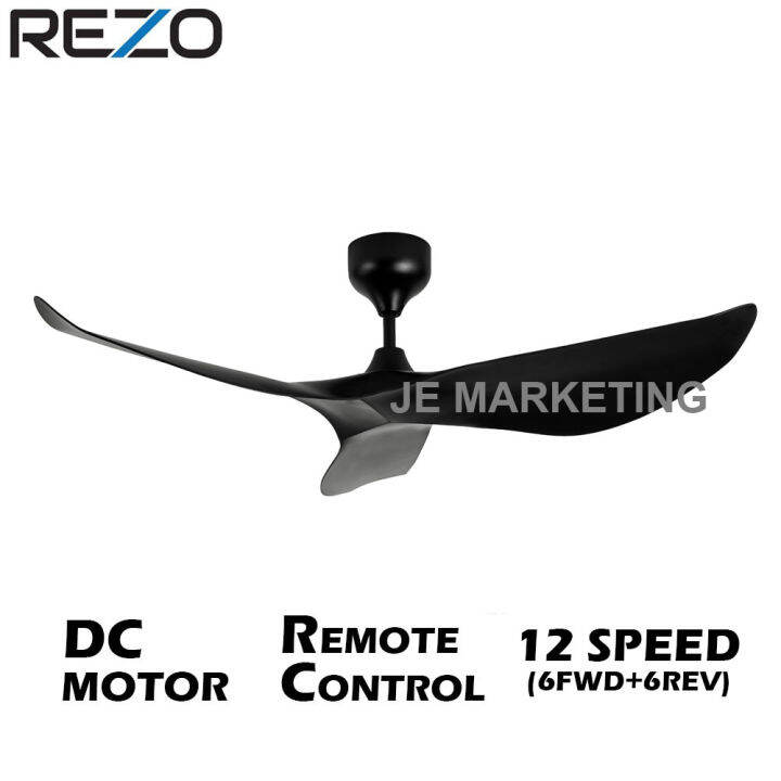 REZO 52 REMOTE CONTROL CEILING FAN WITH DC MOTOR KAZE 52 Lazada