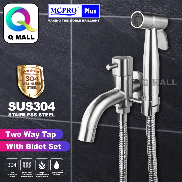 Mcpro Plus Stainless Steel Sus Bathroom Faucet Two Way Tap Bidet