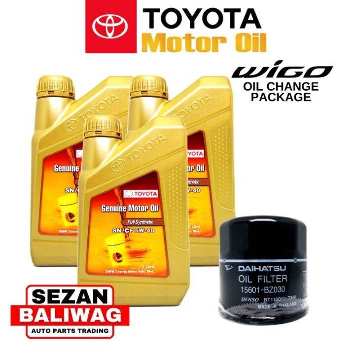 5W 40 FULLY SYNTHETIC 3 LITERS ORIGINAL MOTOR OIL WITH OIL FILTER 15601