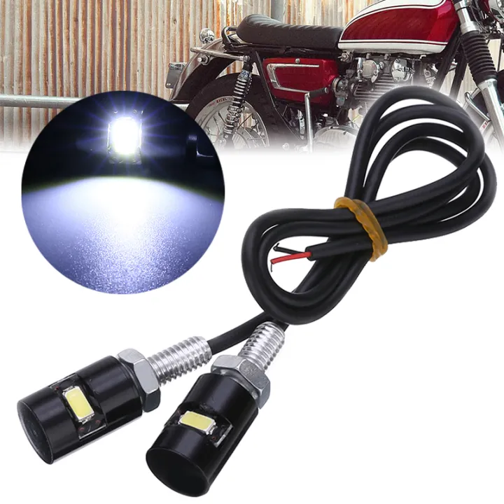 Stiup Pcs V Led Motorcycle Car License Plate Screw Bolt Light Lamp